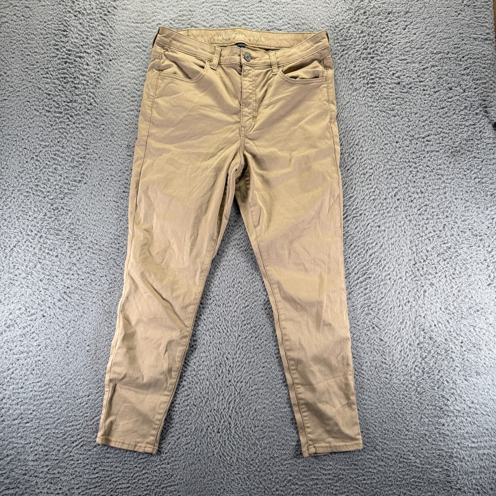 American Eagle Outfitters Jeans Womens 12 Brown Denim Jegging Skinny Leg Stretch